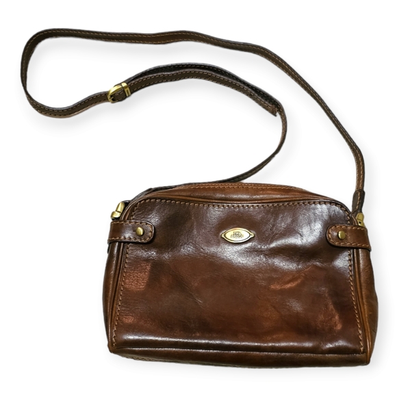 The Bridge by Firenze Vintage Leather Shoulder Bag - Mini Borsa a tracol… - Picture 2 of 13